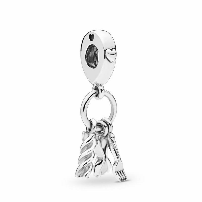 Pandora Love Pasta Dangle Charm Silver Egypt KG8769021